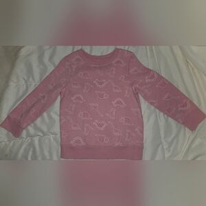 Cat & Jack Pink Dino Pattern Sweatshirt